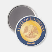 Louisiana Staat Siegel Magnet (Vorderseite/Rückseite)