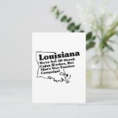 Louisiana Staat Slogan Postkarte (Stehend Vorderseite)