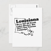 Louisiana Staat Slogan Postkarte (Vorne/Hinten)