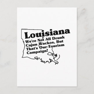 Louisiana Staat Slogan Postkarte