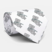 Louisiana Staat Typografie Krawatte (Gerollt)