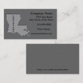 Louisiana Staat Visitenkarte geschnitzter Stein Au (Vorne/Hinten)