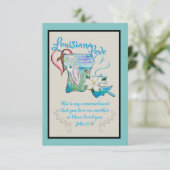 Louisiana Staat Wasserfarbene Karten (Stehend Vorderseite)