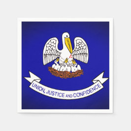 Louisiana Staatliches Flag Papier Partys Napkins Serviette