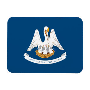 Louisiana-Staats-Flagge Magnet