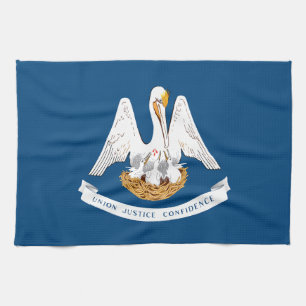Louisiana Staatsflagge Geschirrtuch
