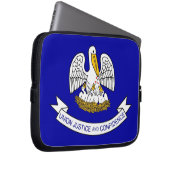 Louisiana Staatsflagge Laptop-Sieb Laptopschutzhülle (Vorne Rechts)