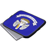 Louisiana Staatsflagge Laptop-Sieb Laptopschutzhülle (Vorne Knopf)