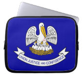 Louisiana Staatsflagge Laptop-Sieb Laptopschutzhülle (Vorderseite)