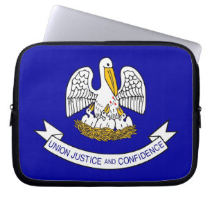 Louisiana Staatsflagge Laptop-Sieb Laptopschutzhülle