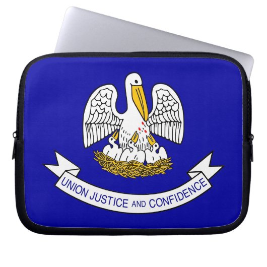 Louisiana Staatsflagge Laptop-Sieb Laptopschutzhülle (Vorderseite)
