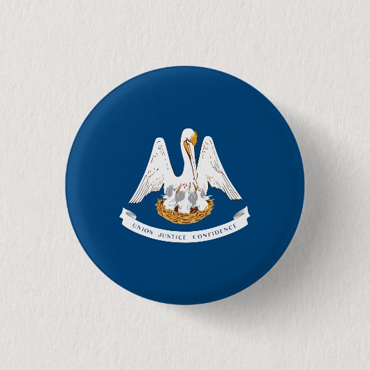 Louisiana Staatsflagge USA Button (Vorderseite)