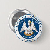 Louisiana-Staatsflagge USA vereinigte Button (Vorne & Hinten)