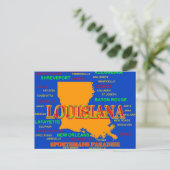 Louisiana Staatsstolz Karte Silhouette (Stehend Vorderseite)