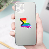Louisiana Staatsstolz LGBTQ Progress Prix Aufkleber (Telefon)