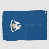 Louisiana State Flag Design Your Text on a Golfhandtuch (Horizontal)