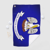 Louisiana State Flag Golf Tower Golfhandtuch (Insitu)