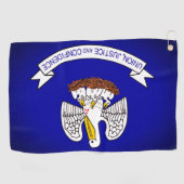 Louisiana State Flag Golf Tower Golfhandtuch (Horizontal)