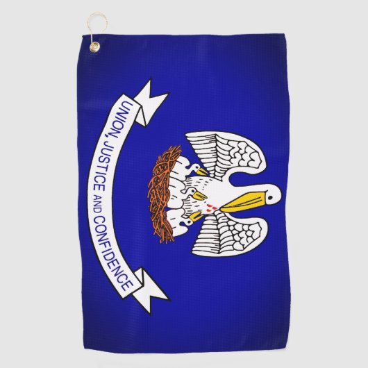 Louisiana State Flag Golf Tower Golfhandtuch (Vorderseite)