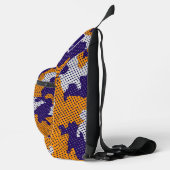 Louisiana State Purple Gold Stylish Camo Pattern Crossbody Bag (Rechts)