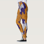 Louisiana State Purple Gold Stylish Camo Pattern Leggings (Links)