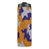 Louisiana State Purple Gold Stylish Camo Pattern Thermosbecher (Vorderseite)