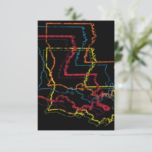 Louisiana Stolz Einladung (Stehend Vorderseite)