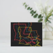 Louisiana Stolz Postkarte (Stehend Vorderseite)