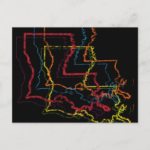 Louisiana Stolz Postkarte