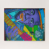 Louisiana Street Art.Christmas Grüße Puzzle (Horizontal)