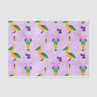 Louisiana Themed Mardi Gras Seidenpapier