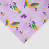 Louisiana Themed Mardi Gras Seidenpapier (Ausschnitt)