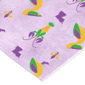 Louisiana Themed Mardi Gras Table Runner Kurzer Tischläufer (Ecke)