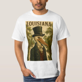 Louisiana Themed Pelican Man T - Shirt