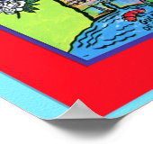 Louisiana Touristenkarte Poster (Ecke)