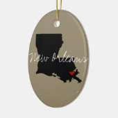Louisiana Town Keramik Ornament (Links)