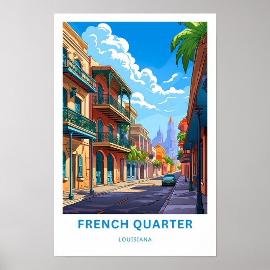 Louisiana Travel Print Poster (Vorne)