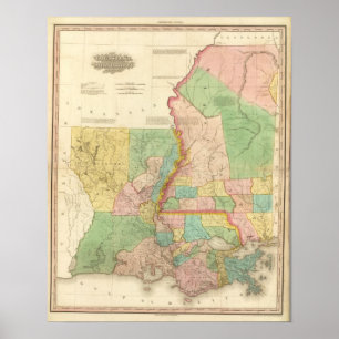 Louisiana und Mississippi 2 Poster