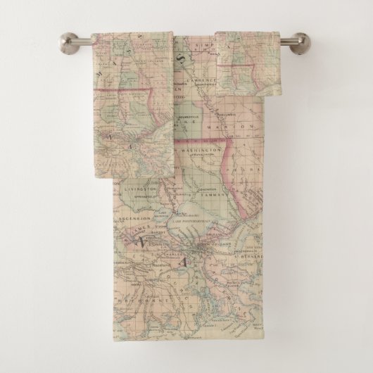 Louisiana und Mississippi Badhandtuch Set (Insitu)