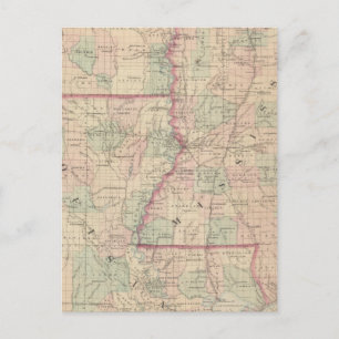 Louisiana und Mississippi Postkarte
