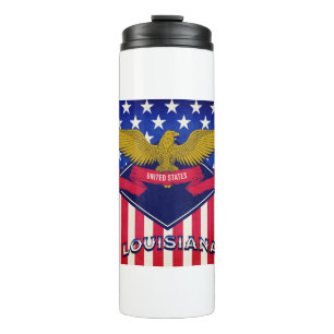 Louisiana USA-Flagge Thermosbecher