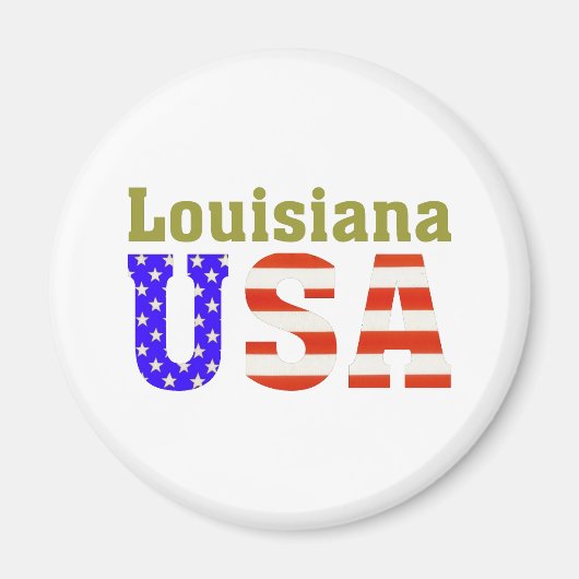 Louisiana USA! Magnet (Vorne)