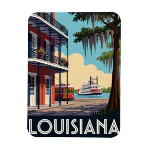 Louisiana USA New Orleans Kultur Bayou Reise 🎺 Magnet