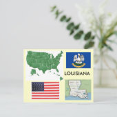 Louisiana, USA Postkarte (Stehend Vorderseite)