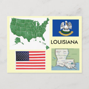 Louisiana, USA Postkarte