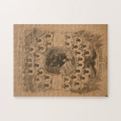 Louisiana Verfassung für Wiederaufbau Puzzle (Horizontal)