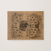 Louisiana Verfassung und Mitglieder des Konvents 1 Puzzle (Horizontal)