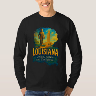 Louisiana vibrant artistic T-shirt design!