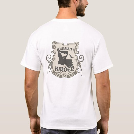Louisiana-Vogelbeobachter T-Shirt (Rückseite)