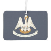 Louisiana Wappen, amerikanischer T - Shirt Autolufterfrischer (Rückseite)